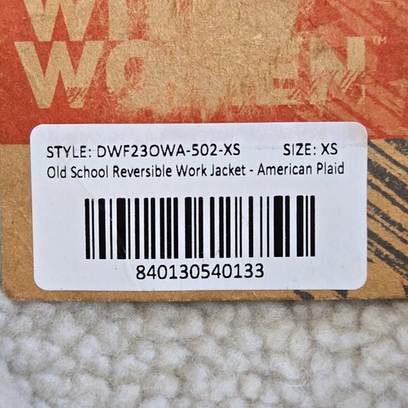 NWT Dovetail Workwear Reversible Work Jacket Flannel Sherpa Shacket - Picture 7 of 12